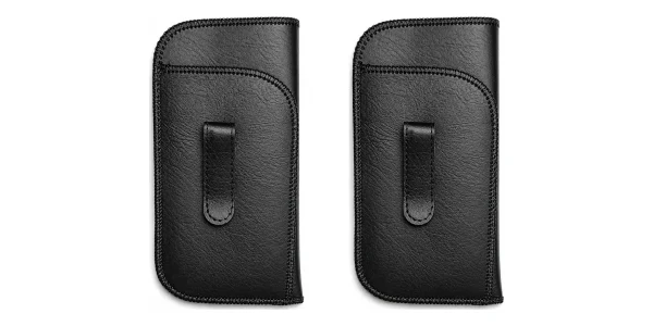 Pocket Eyeglass Case with pen Holder Black 2 Pack Pocket Eyeglass Case with pen Holder Black 2 Pack