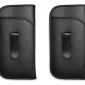 Pocket Eyeglass Case with pen Holder Black 2 Pack