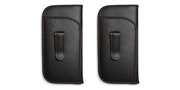 Pocket Eyeglass Case with pen Holder Brown 2 Pack Pocket Eyeglass Case with pen Holder Brown 2 Pack