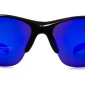 Polarized Sport Sunglasses Blue Mirror, Lens Width (Eye Size) 74 mm