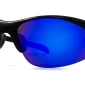 Polarized Sport Sunglasses Blue Mirror, Lens Width (Eye Size) 74 mm