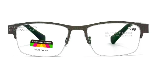 Progressive Reading Glasses Gunmetal a Progressive Reading Glasses Gunmetal, Lens Width (Eye Size) 55 mm