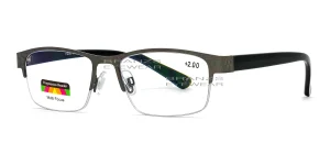 Progressive Reading Glasses Gunmetal, Lens Width (Eye Size) 55 mm