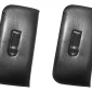 Slip-in Eyeglass Case With Metal Clip Black 2 Pack