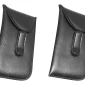 Soft Glasses Case With Clip Black 2 Pack