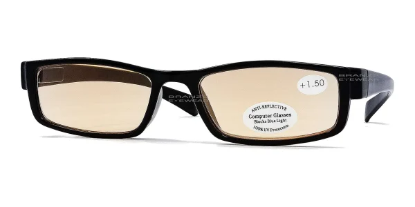 Blue Light Computer Reading Glasses Black Blue Light Computer Reading Glasses Black, Width (Eye Size) 54 mm