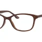 Image of Enhance EN3951 Eyeglasses Brown against a white background.