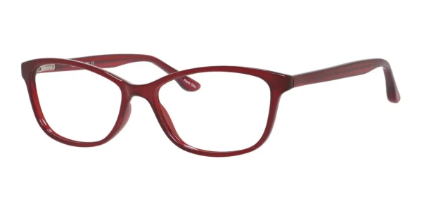 Enhance-3951-Eyeglasses-Burgundy Image of Enhance EN3951 Eyeglasses Burgundy against a white background.