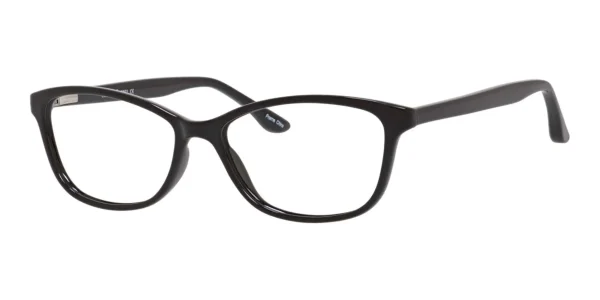 Enhance-3951-Eyeglasses-Shiny-Black Image of Enhance EN3951 Eyeglasses Shiny Black against a white background.