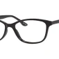 Image of Enhance EN3951 Eyeglasses Shiny Black against a white background.