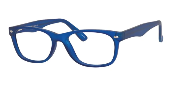 Enhance-3966-Eyeglasses-Matt-Cobalt Image of Enhance EN3966 Eyeglasses Matte Cobalt against a white background.