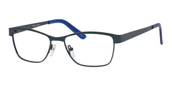 Enhance-3985-Eyeglasses-Satin-Blue Image of Enhance EN3985 Eyeglasses Satin Blue against a white background.