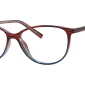 Image of Enhance EN4080 Eyeglasses Red Navy Mix, against a white background.