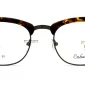 Front view of Enhance EN4150 Eyeglasses Matte Tortoise Gunmetal, against a white background.