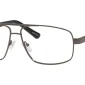 Image of Enhance EN3920 Eyeglasses Shiny Dark Gunmetal against a white background.