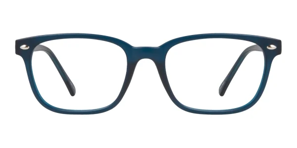 Enhance-EN3997-Eyeglasses-Matt-Indigo Front view of Enhance EN3997 Eyeglasses Matte Indigo against a white background.