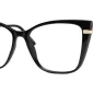 Enhance EN4312 eyeglasses in Black Gold, 55mm frame width