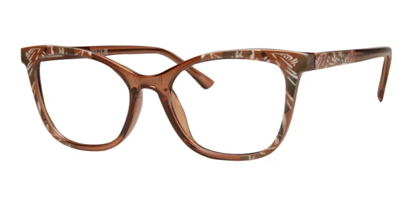 Enhance-EN4375-Eyeglasses-Brown Enhance EN4375 eyeglasses in Brown, 54mm lens width