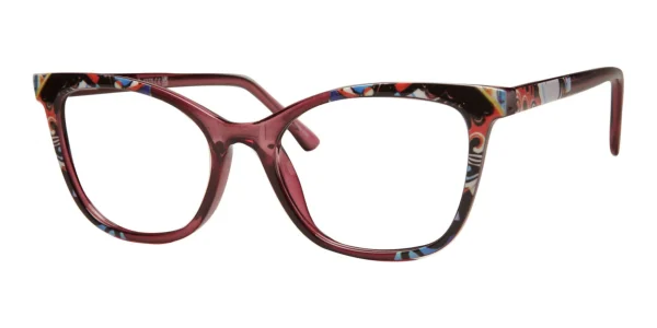 Enhance-EN4375-Eyeglasses-Plum Enhance EN4375 eyeglasses in Plum, 54mm frame width