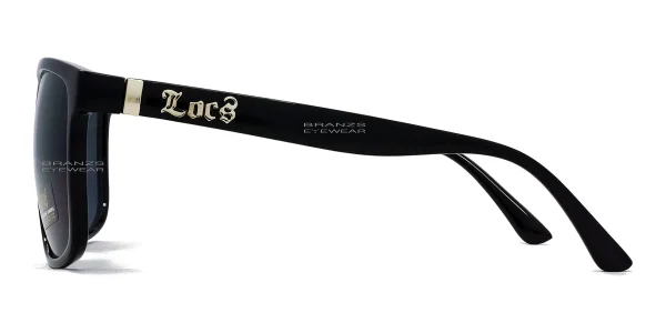 LOCS Mirrored Sunglasses Black b LOCS Mirrored Sunglasses Black, Frame Width 145mm