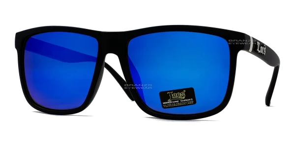 LOCS Mirrored Sunglasses Blue Mirror LOCS Mirrored Sunglasses Blue Mirror, Frame Width 145mm