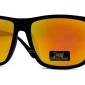 LOCS Mirrored Sunglasses Gold Mirror, Frame Width 145mm