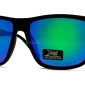 LOCS Mirrored Sunglasses Green Mirror, Frame Width 145mm