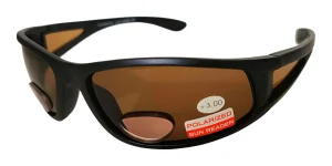 Polarized Bifocal Fishing Sunglasses Brown, Lens Width 68 mm