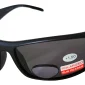 Polarized Sunglasses With Readers Matte Black, Lens Width 65 mm