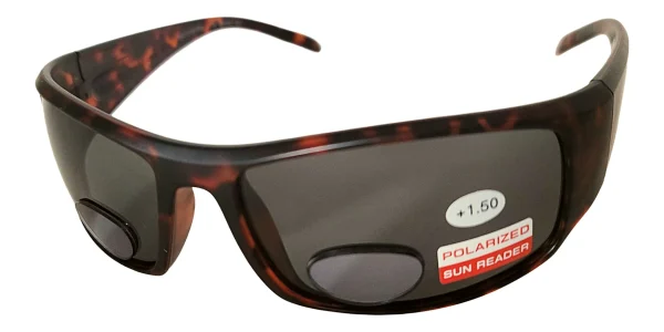 Polarized Sunglasses With Readers Matte Tortoise Polarized Sunglasses With Readers Matte Tortoise, Lens Width 65 mm