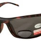Polarized Sunglasses With Readers Matte Tortoise, Lens Width 65 mm