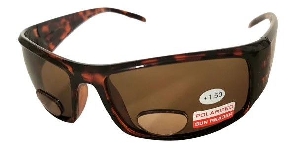 Polarized Sunglasses With Readers Tortoise, Lens Width 65 mm