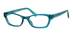 Image of Enhance EN3903 Eyeglasses Azure, against a white background.