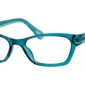 Image of Enhance EN3903 Eyeglasses Azure, against a white background.