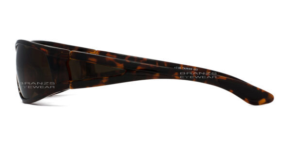 Tortoise-Side Side View of Bifocal Polarized Sunglasses, Tortoise