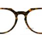Round Retro Reading Glasses featuring a glossy, traditional dark brown and amber tortoise shell pattern, shown flat on a white background.