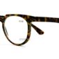 Round Retro Reading Glasses featuring a glossy, traditional dark brown tortoise shell pattern, shown flat on a white background.